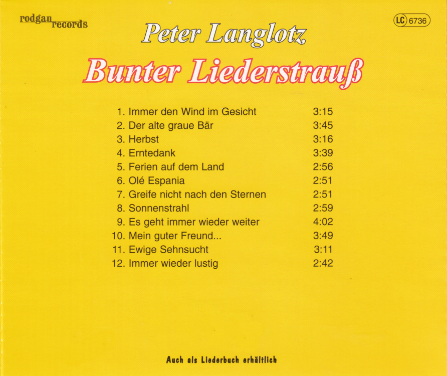 CD Bunter Liederstrauß